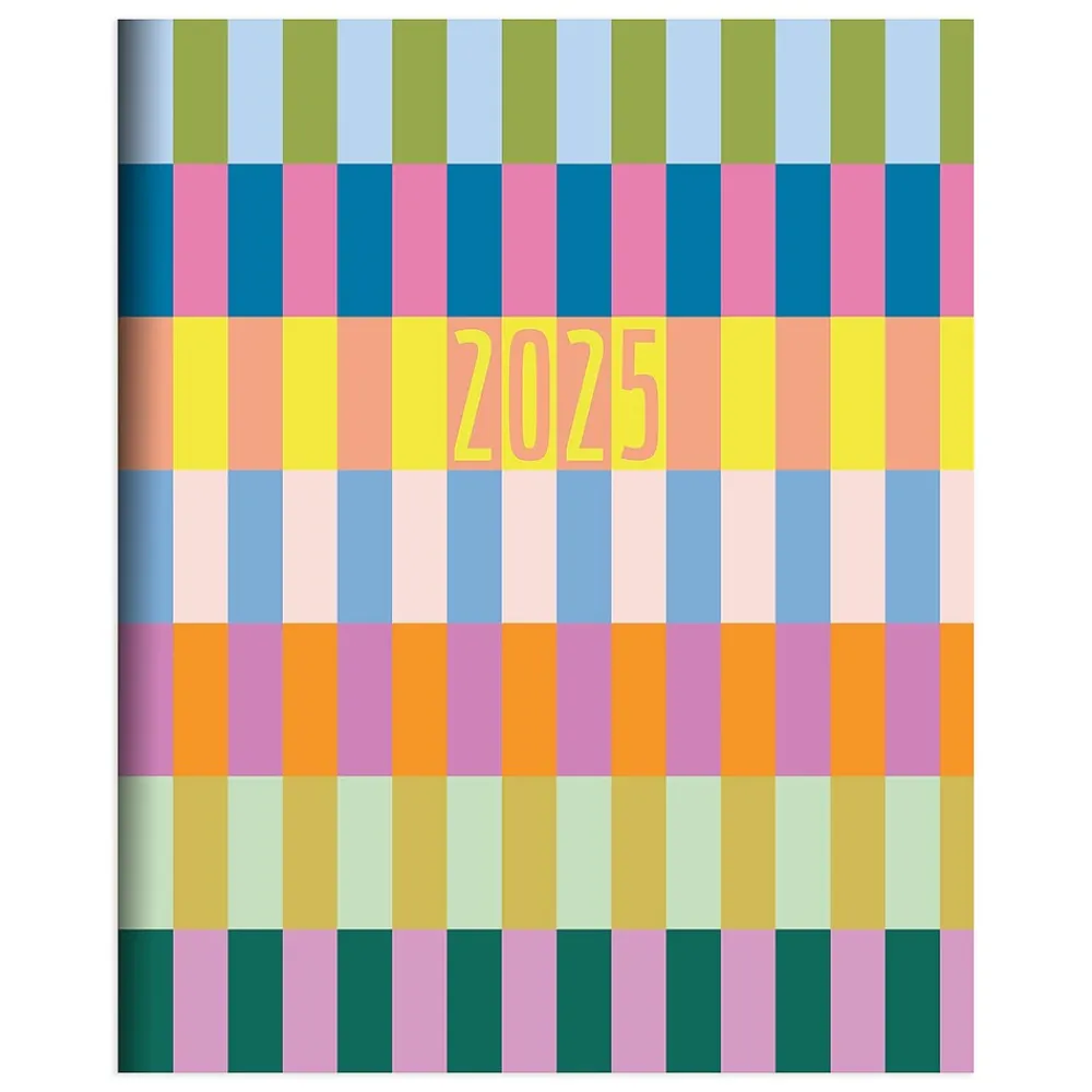2025 Planners|TF Publishing 2025 6.5" x 8" Monthly Planner, Paperboard Cover, Color Stacks (25-4204)