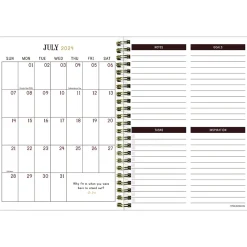 Academic Planners|TF Publishing 2024-2025 Bibliophile Series Bound Black 6