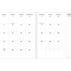 Academic Planners|TF Publishing 2024-2025 Blue Watercolor 6.5" x 8" Academic Monthly Planner, Paperboard Cover (AY25-4200)