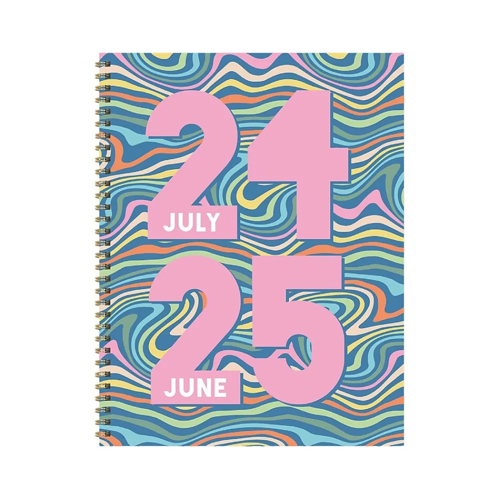 Academic Planners|TF Publishing 2024-2025 Cali Girl Groovy 8.5" x 11" Academic Weekly & Monthly Planner, Paperboard Cover (AY25-9714)