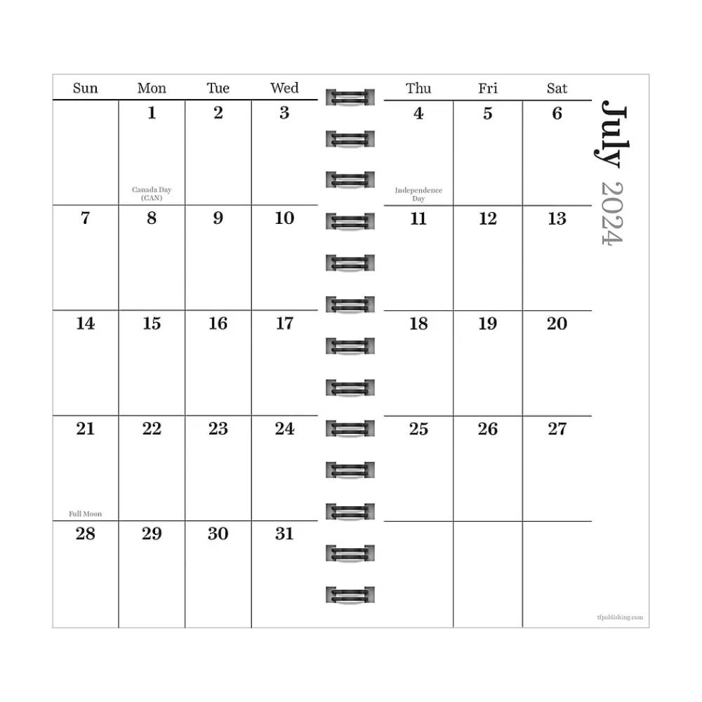 Academic Planners|TF Publishing 2024-2025 Dark As Night 3.5" x 6.5" Academic Weekly & Monthly Planner, Paperboard Cover, Purple (AY25-7502)
