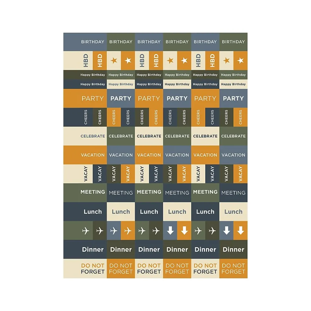 Academic Planners|TF Publishing 2024-2025 Elements Series Denim 6" x 8" Academic Weekly & Monthly Planner, Paperboard Cover, Blue (AY25-9202)