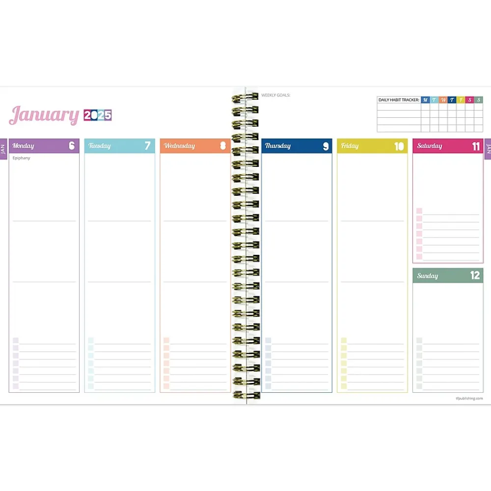 2025 Planners|TF Publishing 2025 Lil Buds 6.5" x 8" Weekly & Monthly Planner, Paperboard Cover, Multicolor (25-9214)