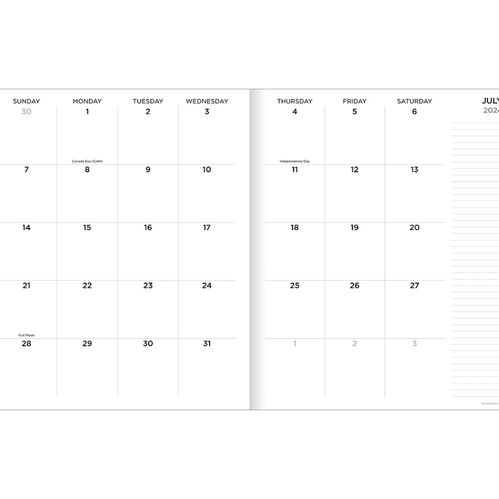 Academic Planners|TF Publishing 2024-2025 Mod Flowers 9" x 11" Academic Monthly Planner, Paperboard Cover, Multicolor (AY25-4508)