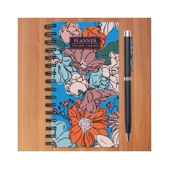 Academic Planners|TF Publishing 2024-2025 True Blue Flowers 3.5