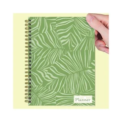 Academic Planners|TF Publishing 2024-2025 White Lotus Verde Fronds 6