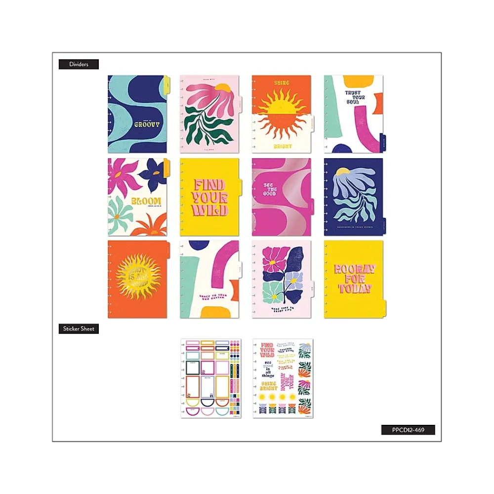Academic Planners|The Happy Planner 2024-2025 Rio Vibes 7" x 9.25" Academic Weekly & Monthly Planner, Plastic Cover, Multicolor (PPCD12-469)