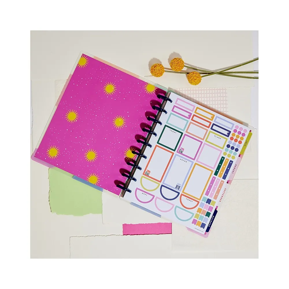 Academic Planners|The Happy Planner 2024-2025 Rio Vibes 7" x 9.25" Academic Weekly & Monthly Planner, Plastic Cover, Multicolor (PPCD12-469)