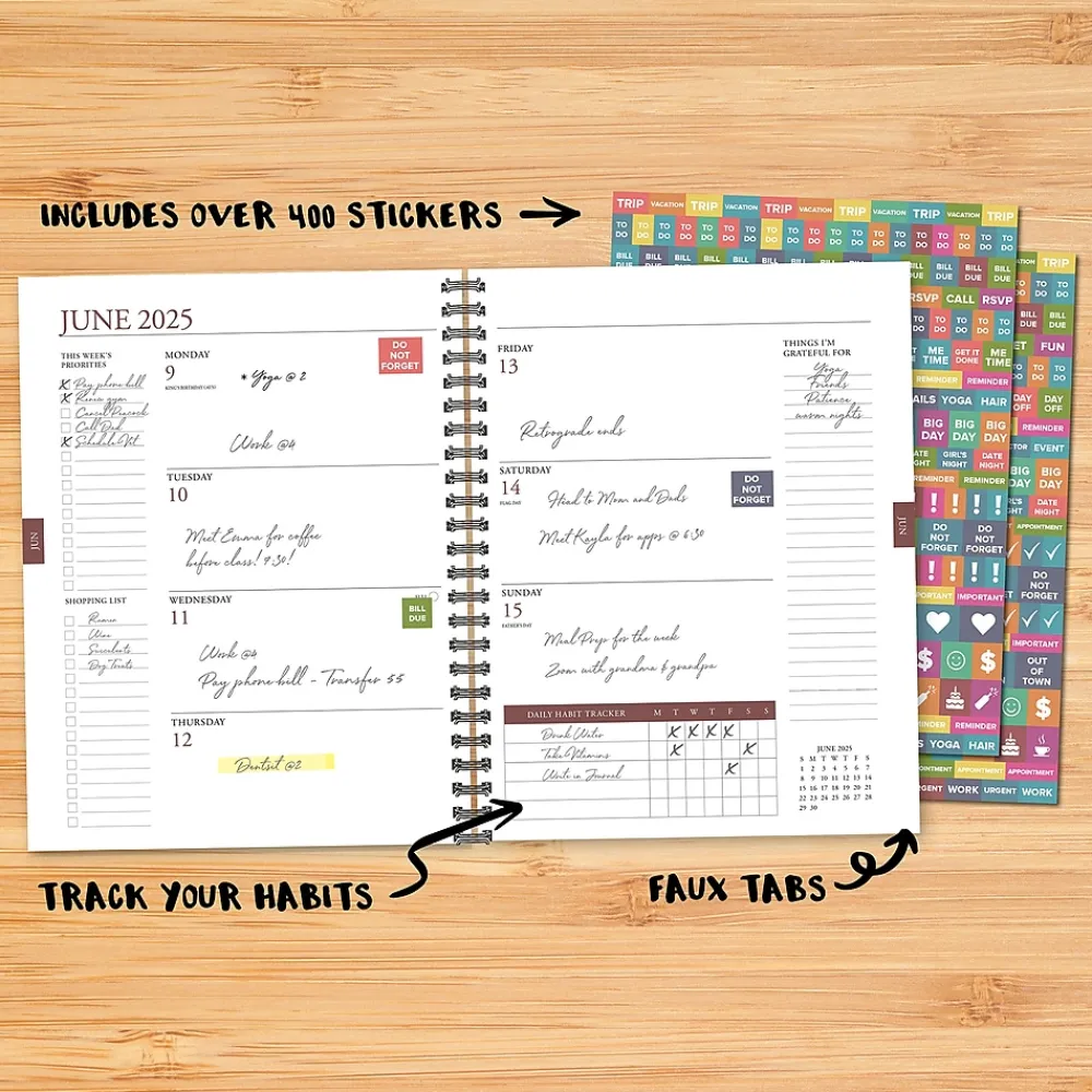 2025 Planners|Willow Creek 2025 Abstract Art 8.5" x 11" Weekly Planner Cover (47347)