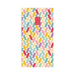 Academic Planners|Willow Creek 2024-2026 Abstract Party 3.5" x 6.5" Academic Monthly Planner, Paper Cover, Multicolor (46258)
