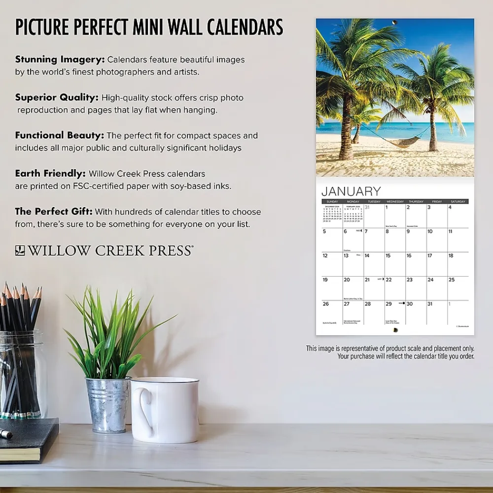 2025 Calendars|Willow Creek 2025 Betty Boop 7" x 7" Yearly Wall Calendar (48047)