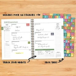 2025 Planners|Willow Creek 2025 Earthly Rainbow 6.5" x 8.5" Weekly & Monthly Planner (48849)