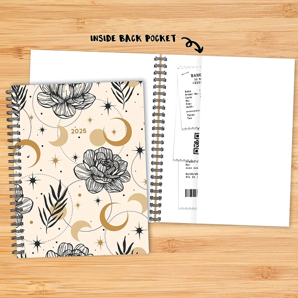 2025 Planners|Willow Creek 2025 Moon and Flora 6.5" x 8.5" Weekly Planner (48863)