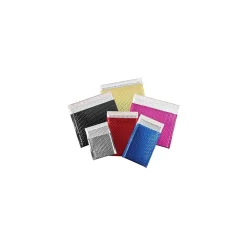 Sale Unbranded 7" x 6 3/4" Black Glamour Bubble Mailer, 72/Case