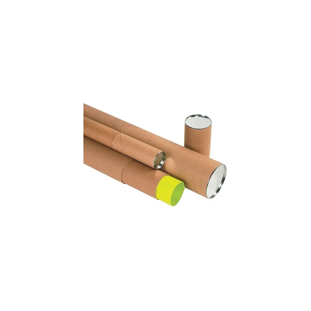 Hot Unbranded 4" x 30" - Kraft Premium Telescoping Tube, 15/Case