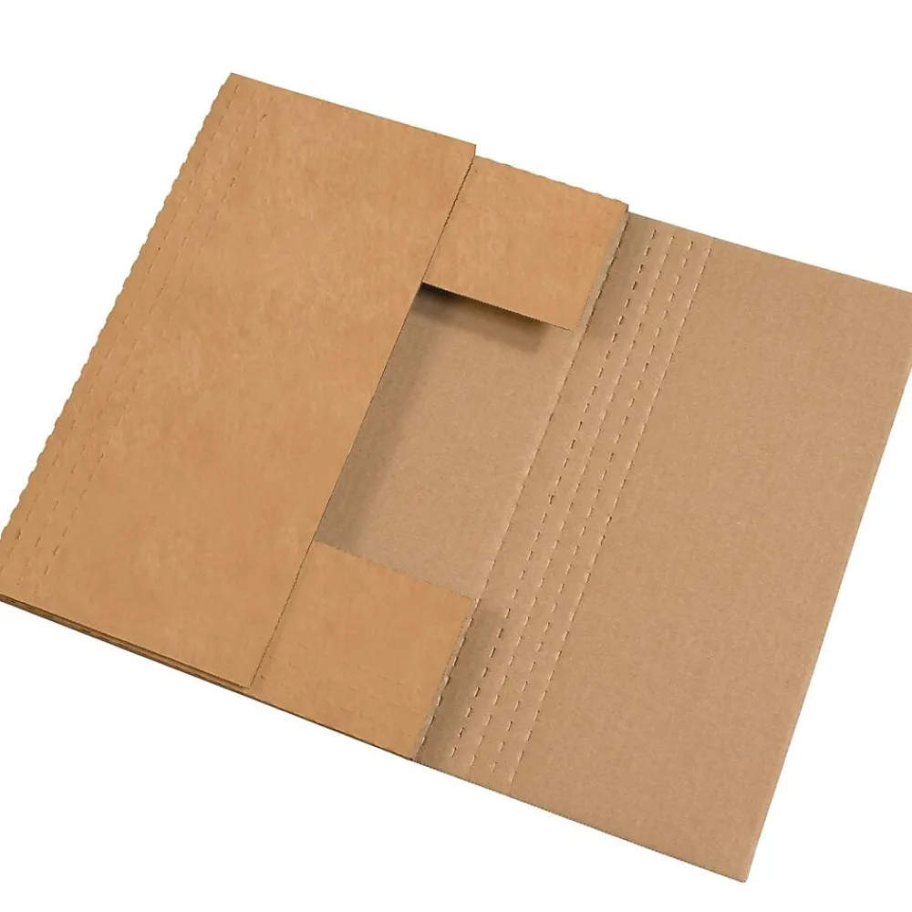 Best Partners Brand 15" x 11 1/8" x 6" Easy-Fold Mailers, 50/Bundle (M15116BFK)