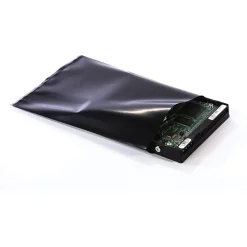 Best SI Products 24" x 36" Conductive Layflat Poly Bags, 4 Mil, Black, 100/Carton (6590)