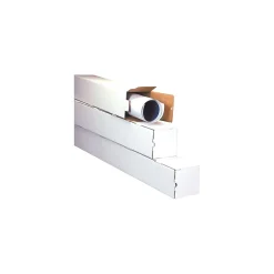 Staples 5 x 25 Corrugated Standard Mailing Tube, White, 25/Bundle (M5525)