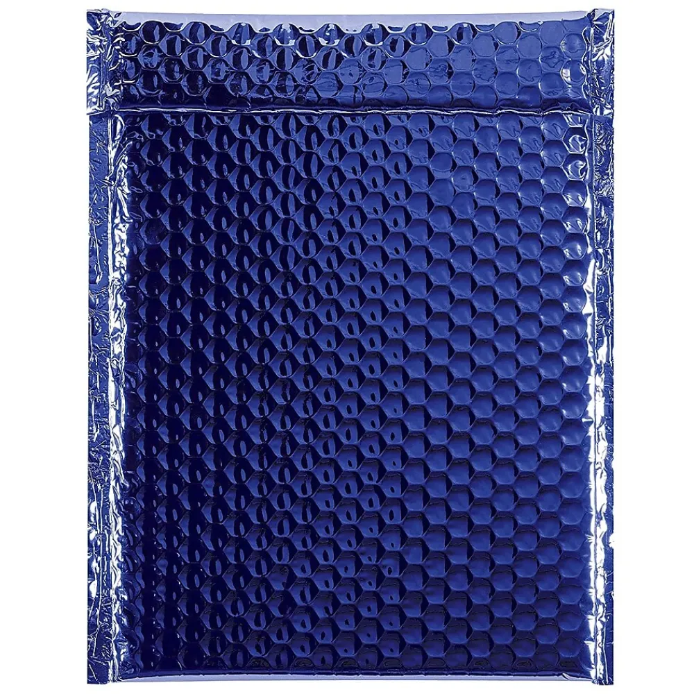 Outlet Unbranded 9" x 11.5" Glamour Bubble Mailer, Blue, 100/Carton (GBM0911B)