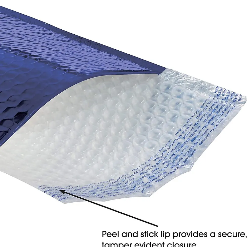 Outlet Unbranded 9" x 11.5" Glamour Bubble Mailer, Blue, 100/Carton (GBM0911B)