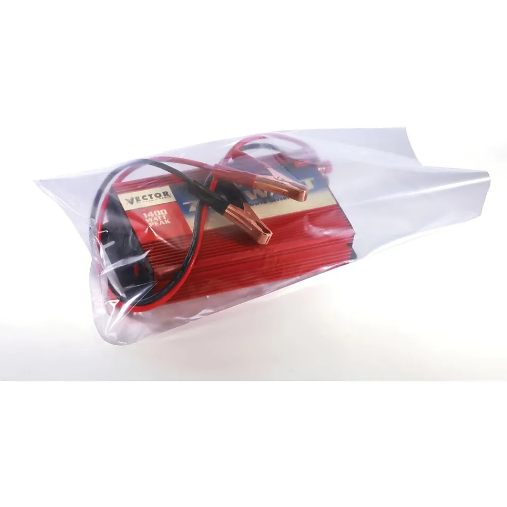 Clearance SI Products 10" x 16" Layflat Poly Bags, 6 Mil, Clear, 500/Carton (8395)