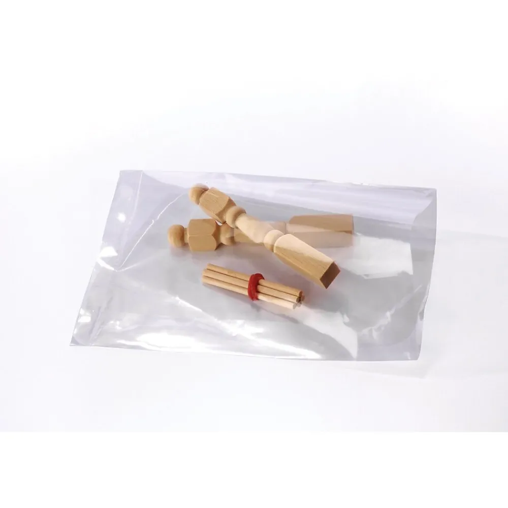 Hot SI Products 3" x 3" Layflat Poly Bags, 1 Mil, Clear, 1000/Carton (2200)