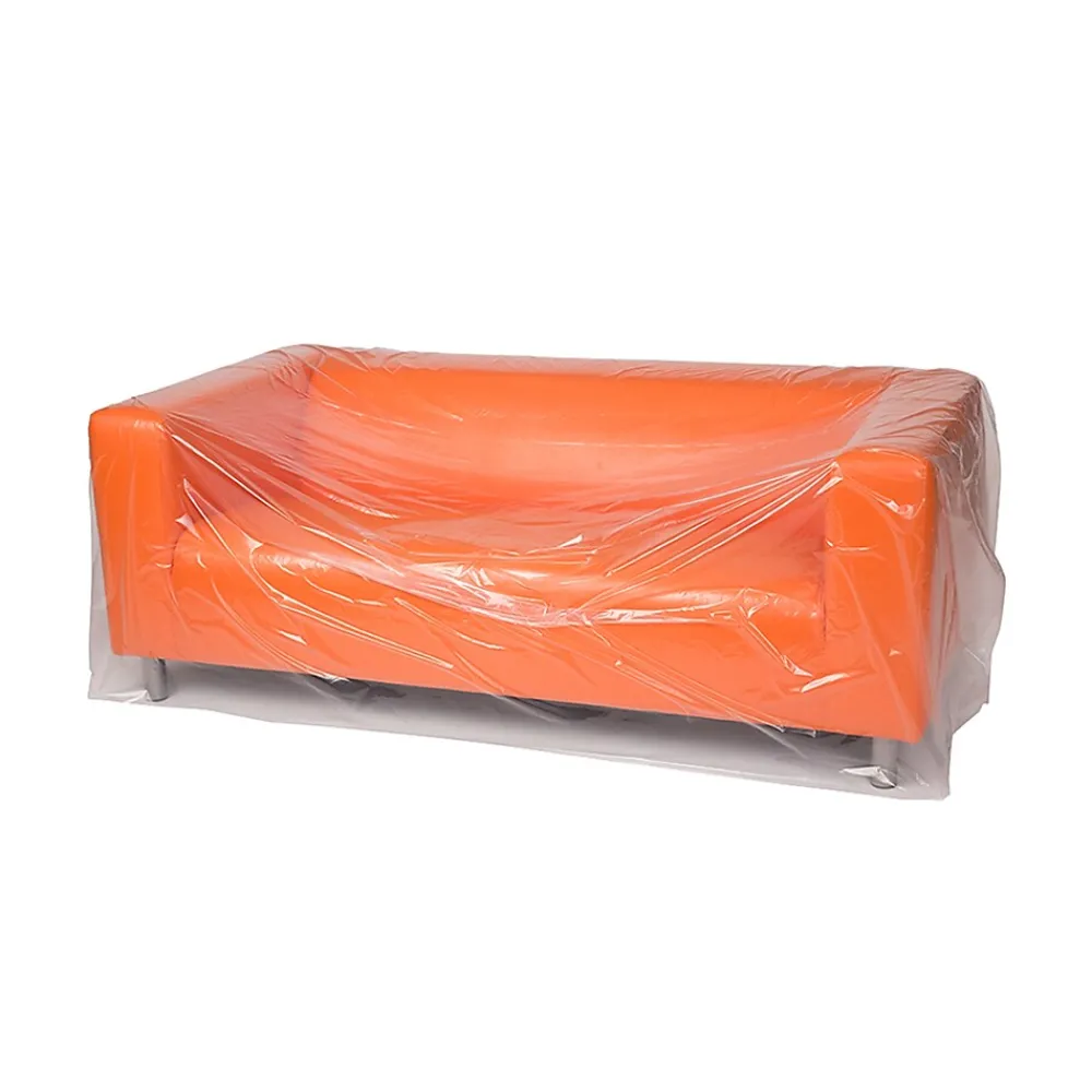 Sale Laddawn 124" x 45" Layflat Poly Bags, Bags on a Roll, 3 Mil, Clear, 40/Roll (3217)