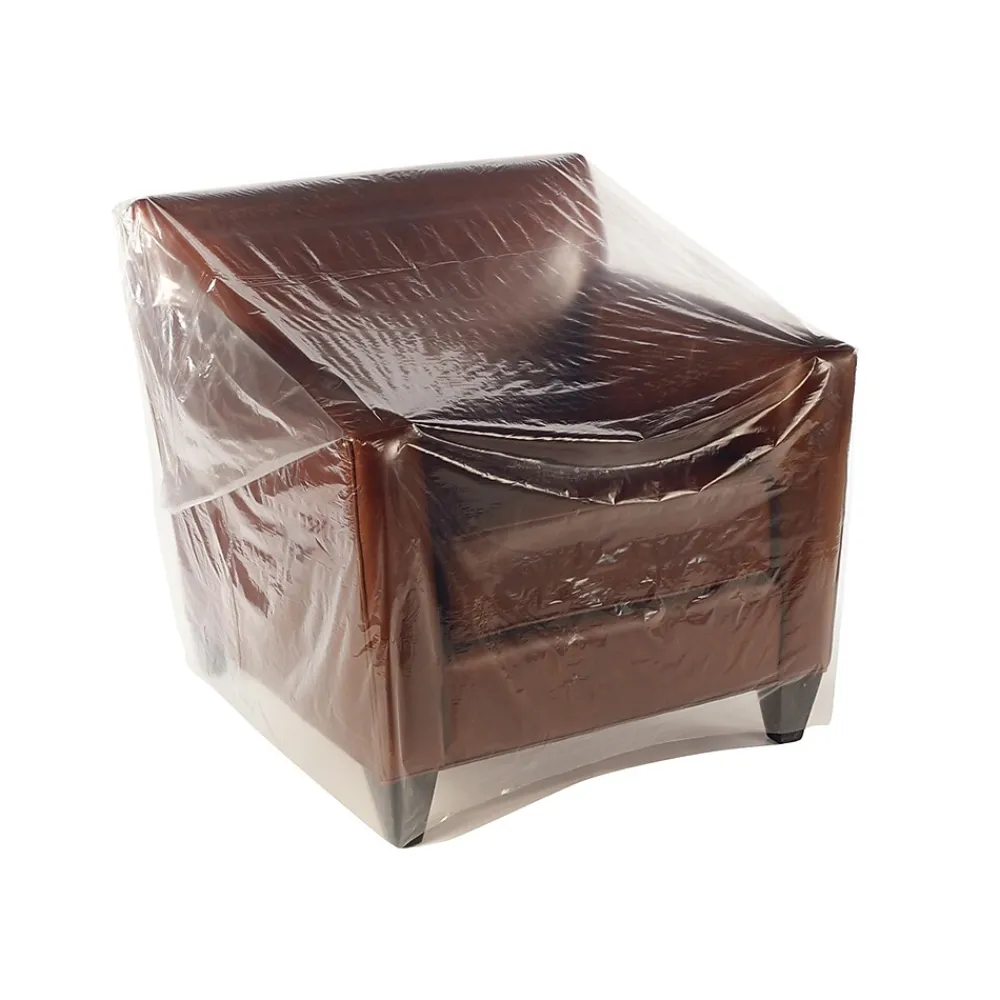 Online Laddawn 54" x 45" Layflat Poly Bags, Bags on a Roll, 3 Mil, Clear, 100/Roll (3212)