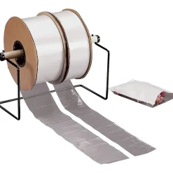 Best SI Products 9" x 12" Layflat Poly Bags, Bags on a Roll, 1.5 Mil, Clear, 1250/Roll (2723)