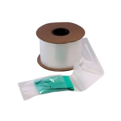 Online SI Products 8" x 12" Layflat Poly Bags, Bags on a Roll, 2 Mil, Clear, 1000/Roll (2724)