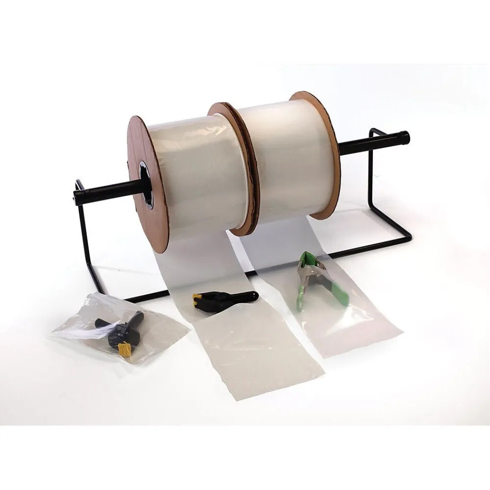 Best SI Products 4" x 6" Layflat Poly Bags, Bags on a Roll, 3 Mil, Clear, 1500/Roll (2645)