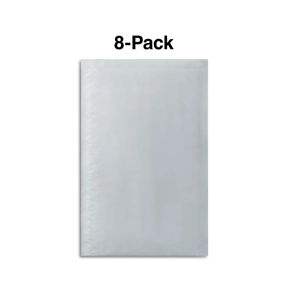 Best Staples 5" x 9" QuickStrip Poly Bubble Mailer, #00, 8/Pack (56531)