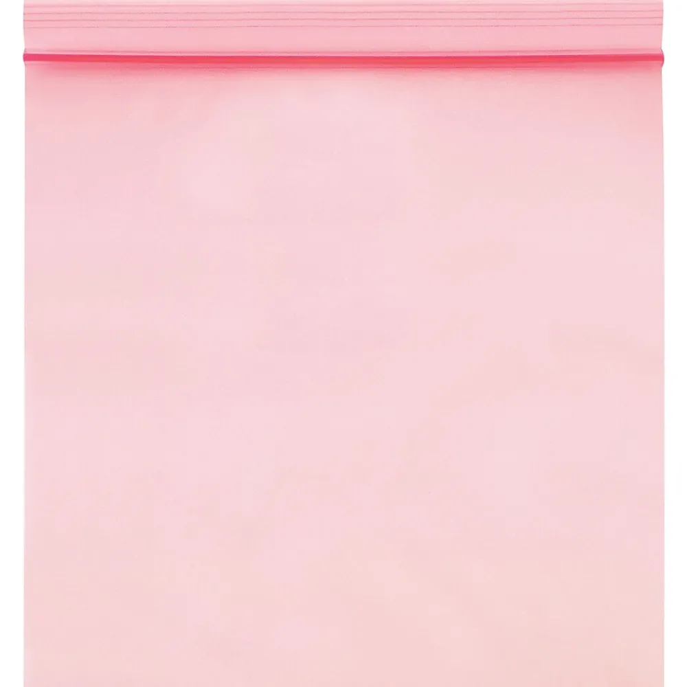 Outlet Partners Brand 6" x 9" Reclosable Poly Bags, 4 Mil, Pink, 1000/Carton (PBAS2145)