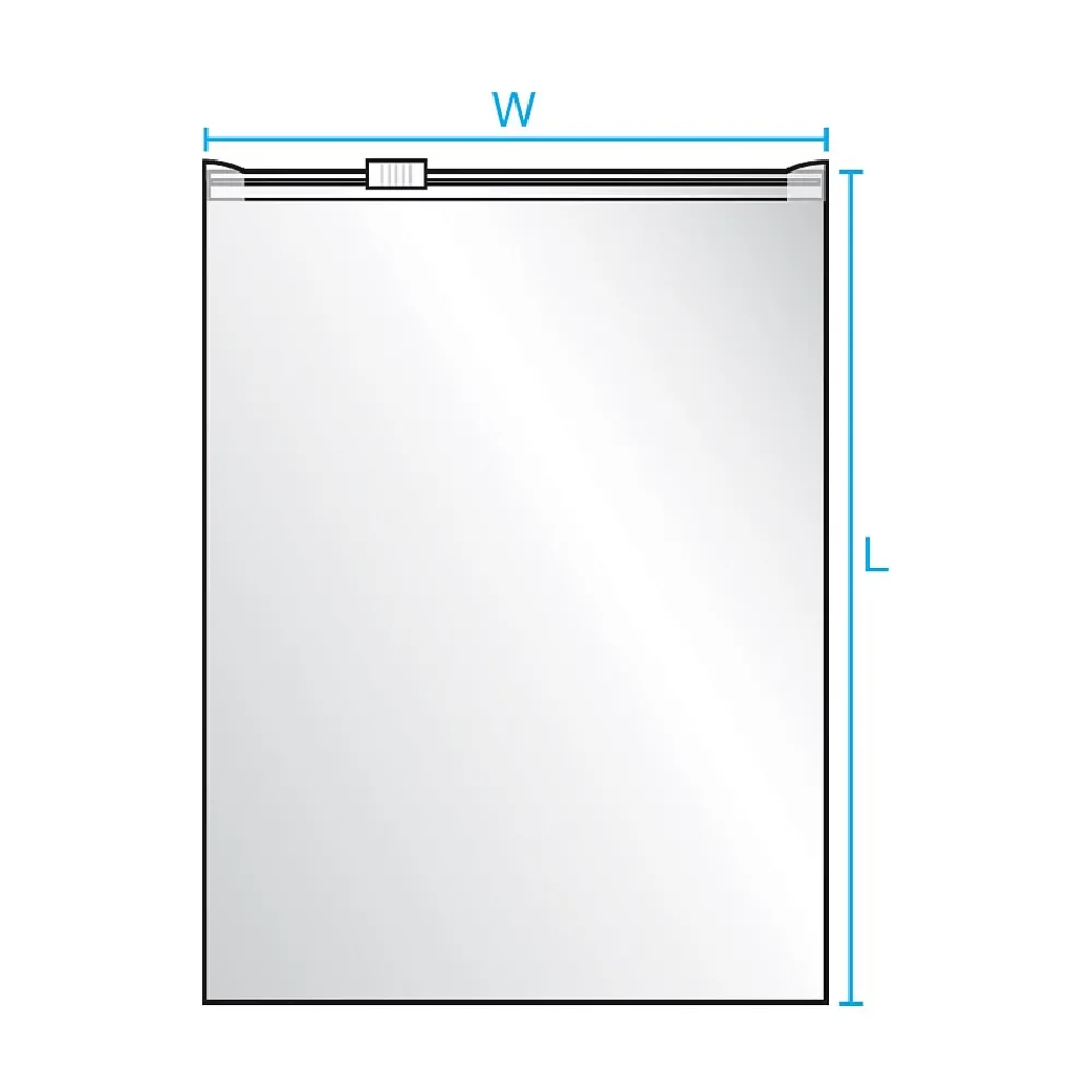 Online SI Products 10" x 13" Reclosable Poly Bags, 3 Mil, Clear, 250/Carton (4077)