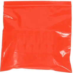 Clearance Partners Brand 4" x 6" Reclosable Poly Bags, 2 Mil, Red, 1000/Carton (PB3565R)