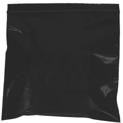 New Unbranded 12" x 15" Reclosable Poly Bags, 2 Mil, Black, 1000/Carton (PB3670BK)