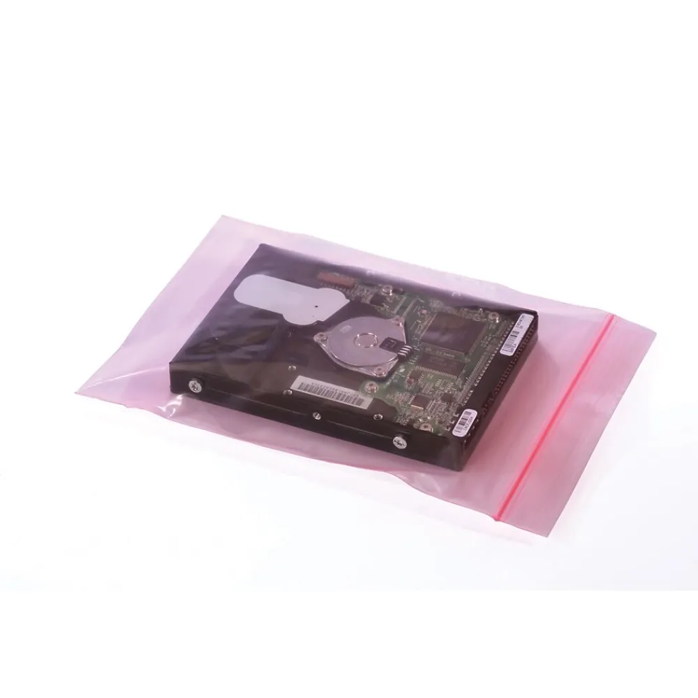 New SI Products 8" x 10" Reclosable Poly Bags, 4 Mil, Pink, 1000/Carton (4040)
