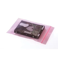 Sale SI Products 13" x 18" Reclosable Poly Bags, 4 Mil, Pink, 500/Carton (4055)