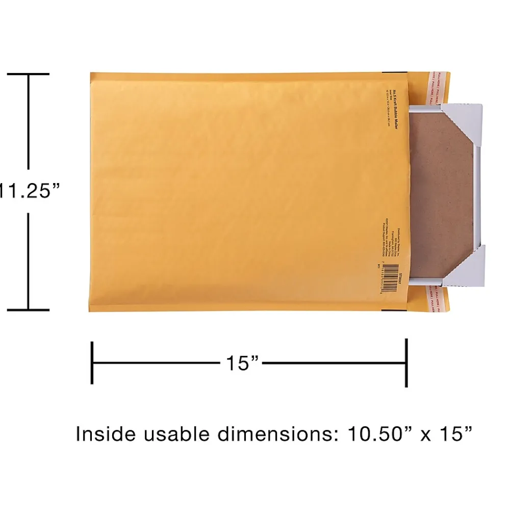 Online Staples 11.25" x 15" Self-Sealing Bubble Mailer (56567)