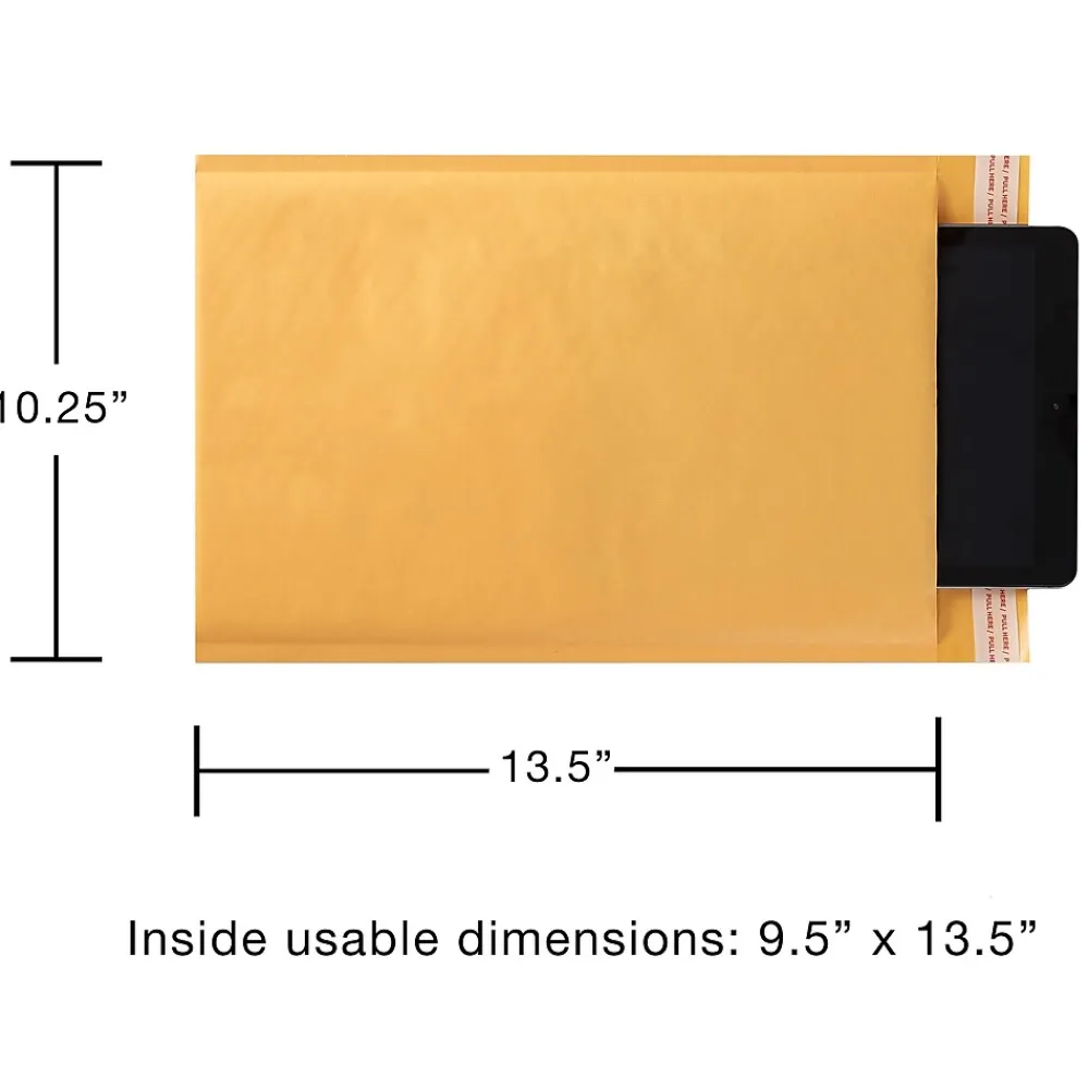 Best Staples 10.25" x 13.5" Self-Sealing Bubble Mailer, #4, 12/Pack (51586-CC)