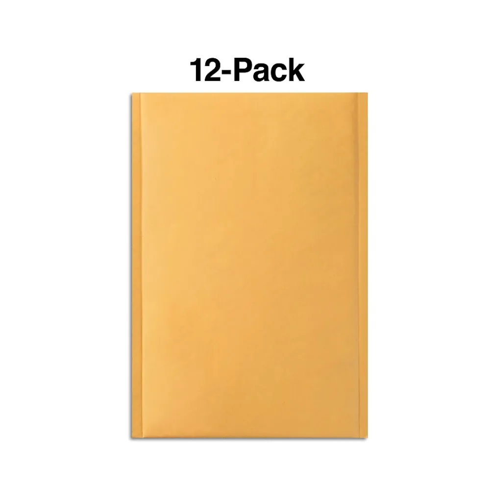 Hot Staples 11.25" x 15" Self-Sealing Bubble Mailer, #5, 12/Pack (51589-CC)