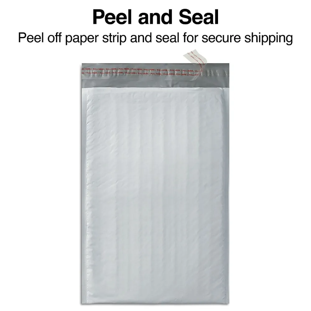 Discount Staples 11.25" x 15" Self-Sealing Bubble Mailer, #5, 25/Carton (ST56611B)