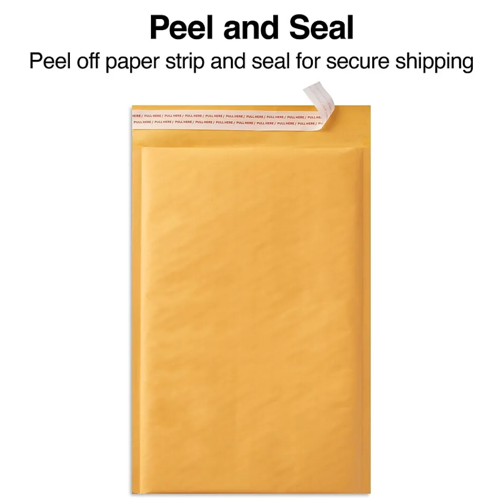 Clearance Staples 4.63" x 6.75" Self-Sealing Bubble Mailer, #000, 25/Carton (ST56655B)