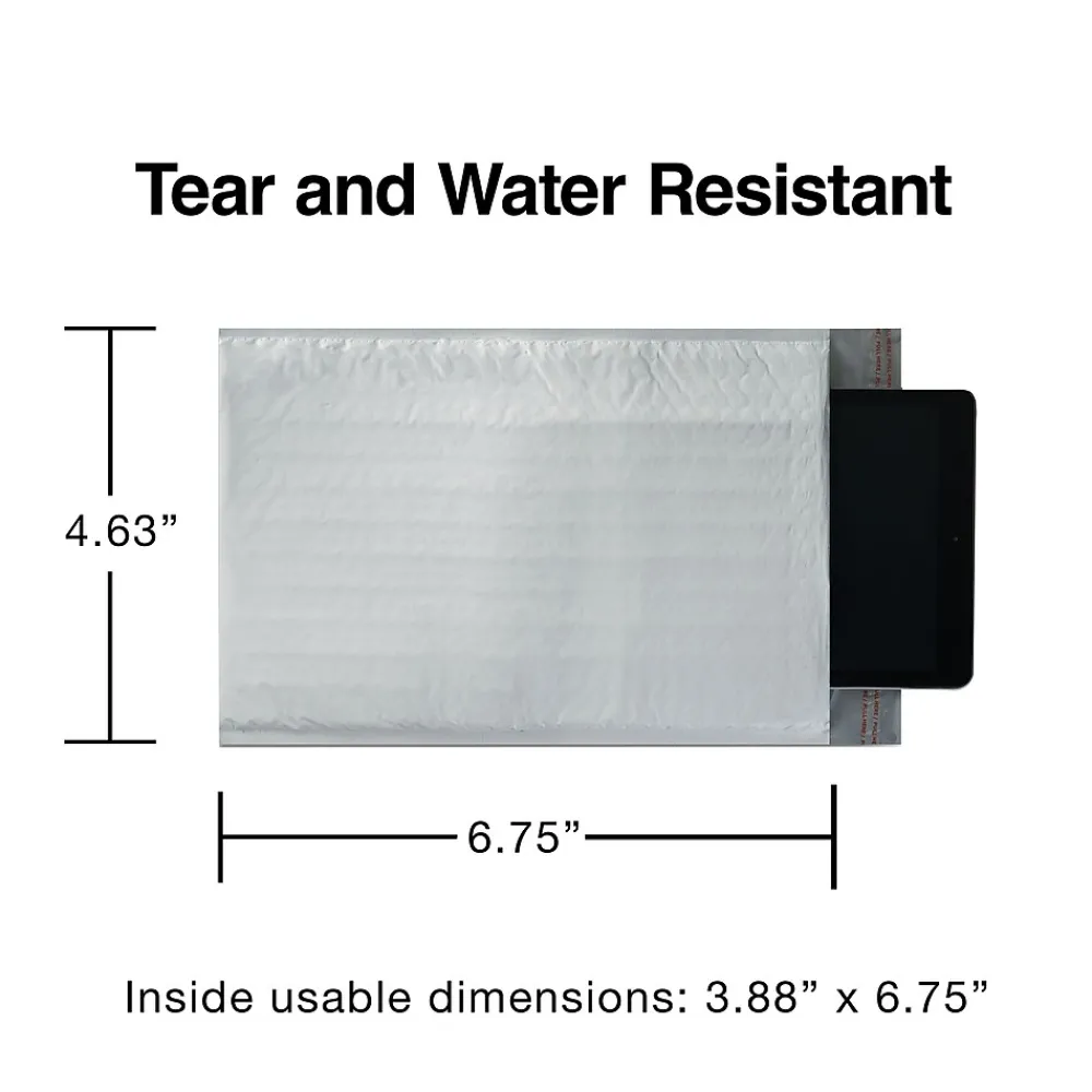 Clearance Staples 4.63" x 6.75" Self-Sealing Bubble Mailer, #000, 25/Carton (ST56613B)