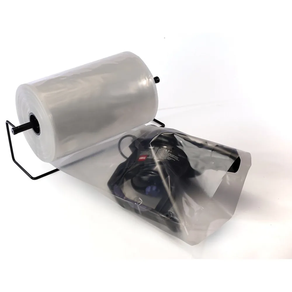 Clearance SI Products 10" x 24" Static Shielding Layflat Poly Bags, 3 Mil, Clear, 100/Carton (4137)
