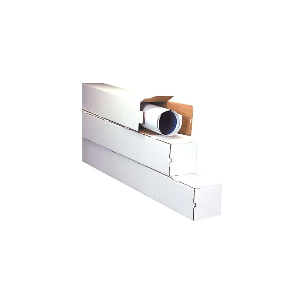 Sale Unbranded 5" x 5" x 12" - Square Mailing Tube, 25/Bundle