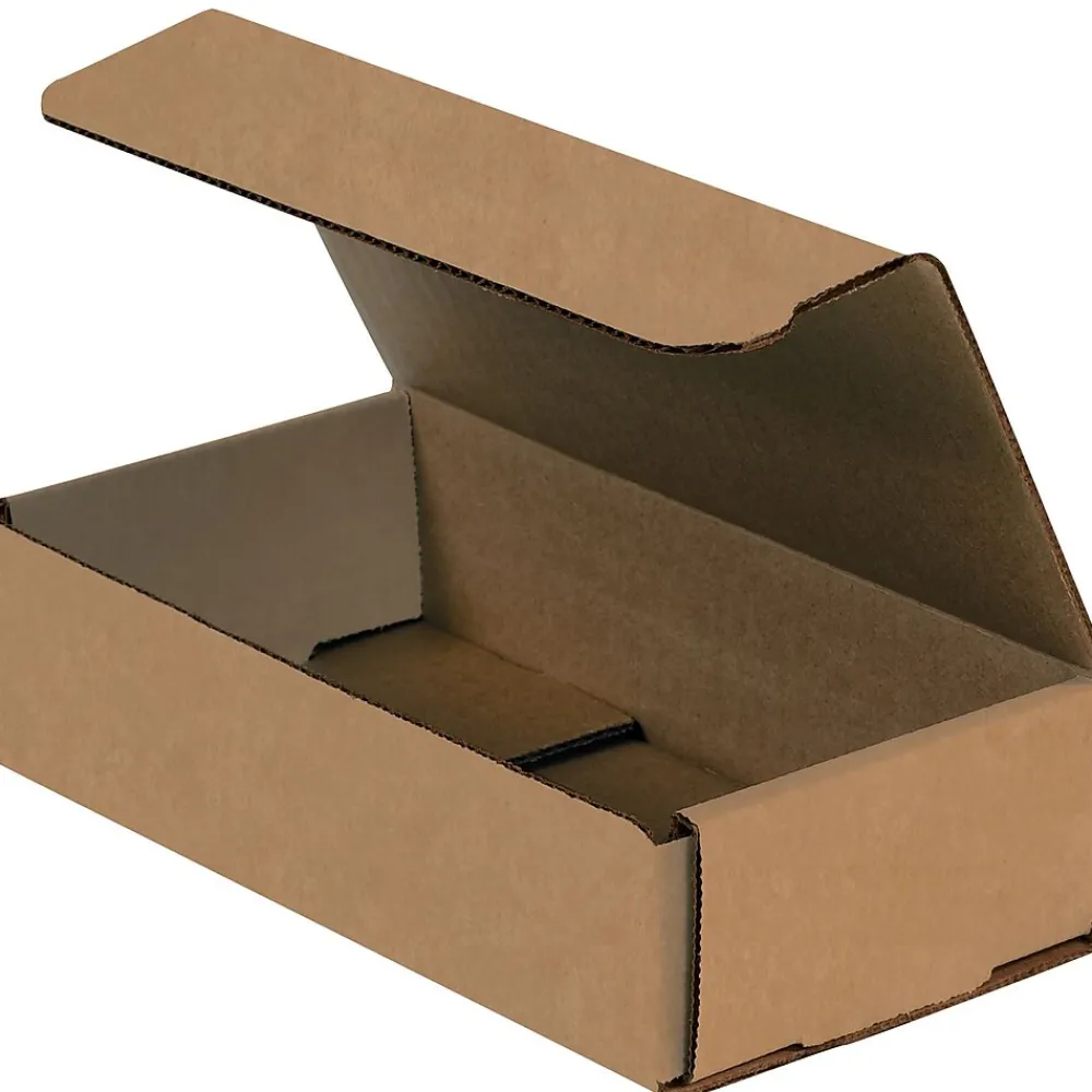 Clearance Partners Brand 8" x 4" x 2" Corrugated Mailers, Kraft, 50/Bundle (M842K)