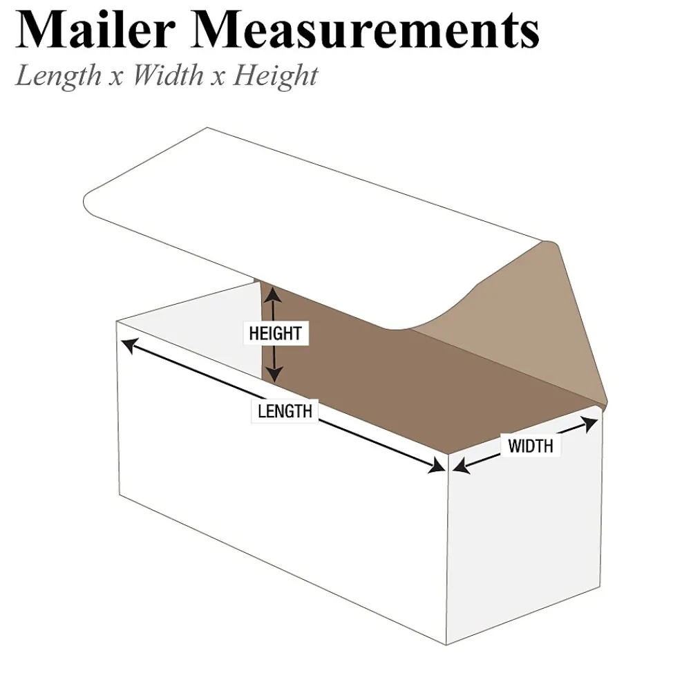 Outlet Unbranded 12" x 6" x 6" Corrugated Mailers, 50/Bundle (M1266)