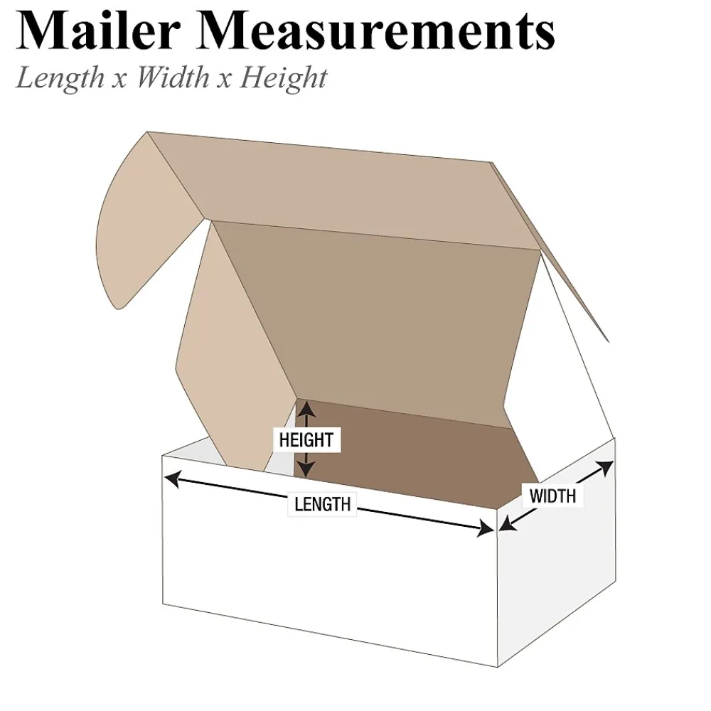 Partners Brand 18" x 12" x 6" Deluxe Literature Mailers, 25/Bundle (MFL18126)