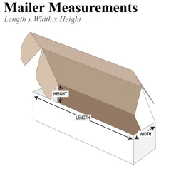 Online Partners Brand 10" x 4" x 4" Deluxe Literature Mailers, 50/Bundle (MFL1044)
